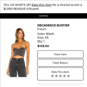h:ours bustier top